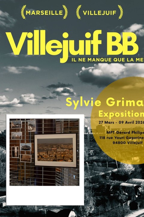 Deux villes. Deux ancrages. Un même sentiment d’appartenance.  Entre Villejuif et Marseille, mon regard circule, hésite, se mélange. Ces deux territoires, éloignés géographiquement, se répondent pourtant intimement : ce sont des lieux où je vis, où je reviens, où je me reconnais.  L’exposition se déploie comme une déambulation. Une balade photographique où l’on glisse d’une ville à l’autre sans toujours savoir laquelle l’on traverse. Les paysages urbains se confondent : avenues larges, pieds d’immeubles, lignes d’horizon façonnées par le béton et la lumière.  Mais au cœur de ces images, il y a surtout des présences.  J’ai voulu croiser les regards, aller à la rencontre de celles et ceux qui font battre Villejuif et Marseille. Les photographier là où ils vivent, là où ils marchent, attendent, rêvent.  Dans ces espaces du quotidien qui leur appartiennent, et qu’ils habitent autant qu’ils les transforment. Ces portraits, mis en regard, dessinent un territoire commun — fait de visages, d’histoires et de fragments de vie.   Sylvie Grima, Photographe Exposition "Villejuif BB, il ne manque que la mer" Avril 2026